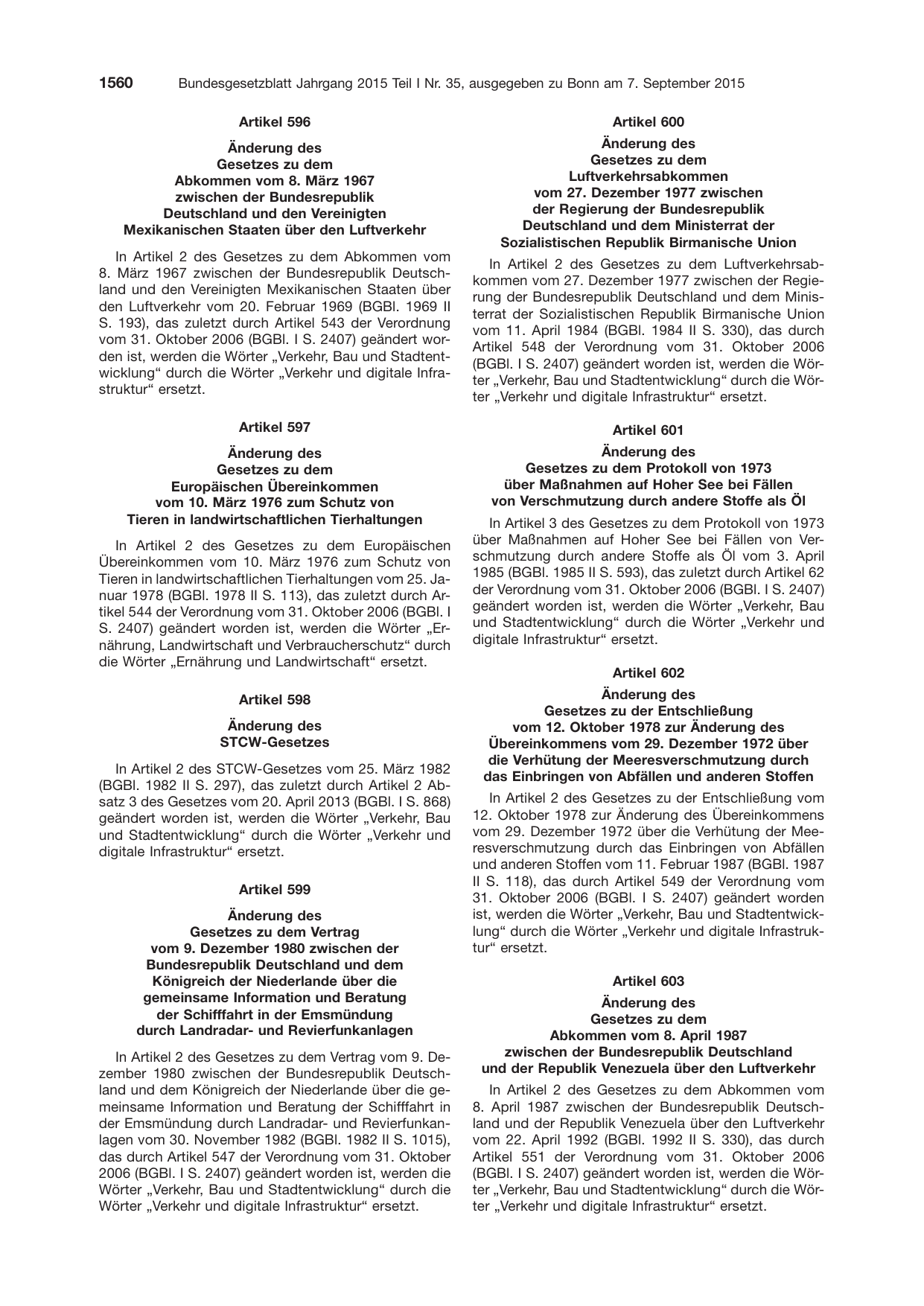 BGBl. 2015, Seite 1560 — Originalseite als Abbildung