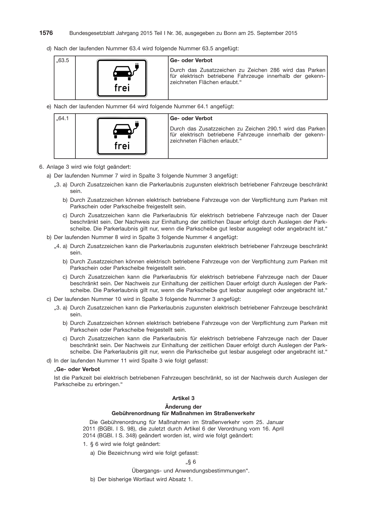 BGBl. 2015, Seite 1576 — Originalseite als Abbildung