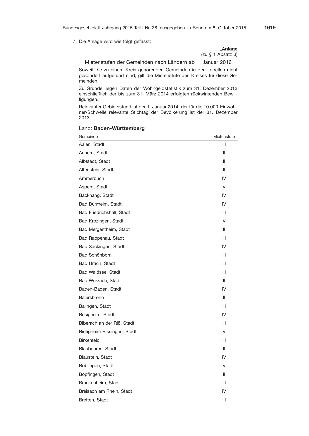 BGBl. 2015, Seite 1619 — Originalseite als Abbildung