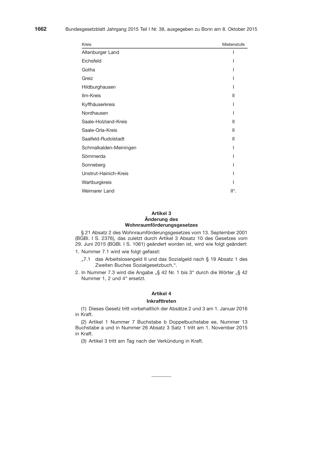 BGBl. 2015, Seite 1662 — Originalseite als Abbildung