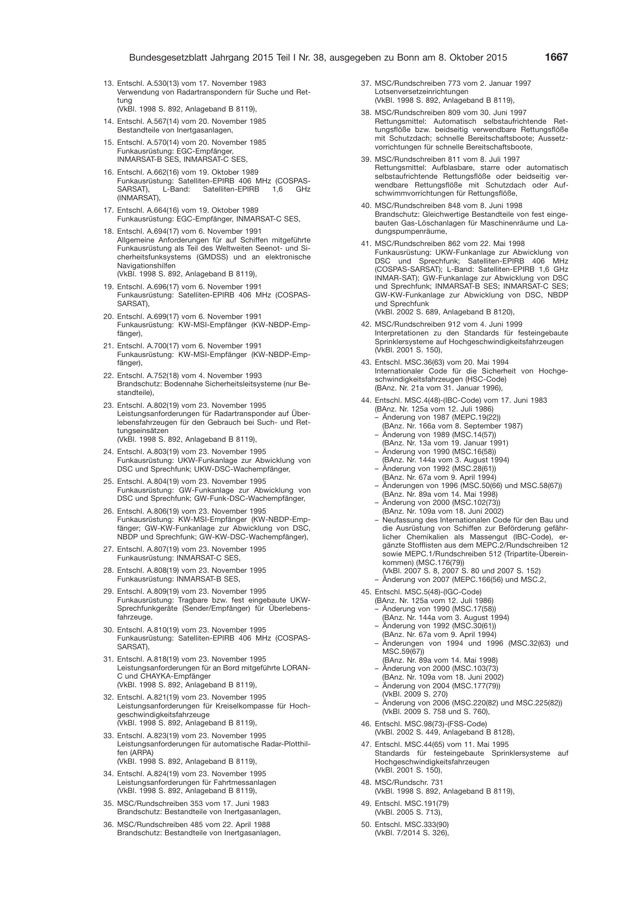 BGBl. 2015, Seite 1667 — Originalseite als Abbildung