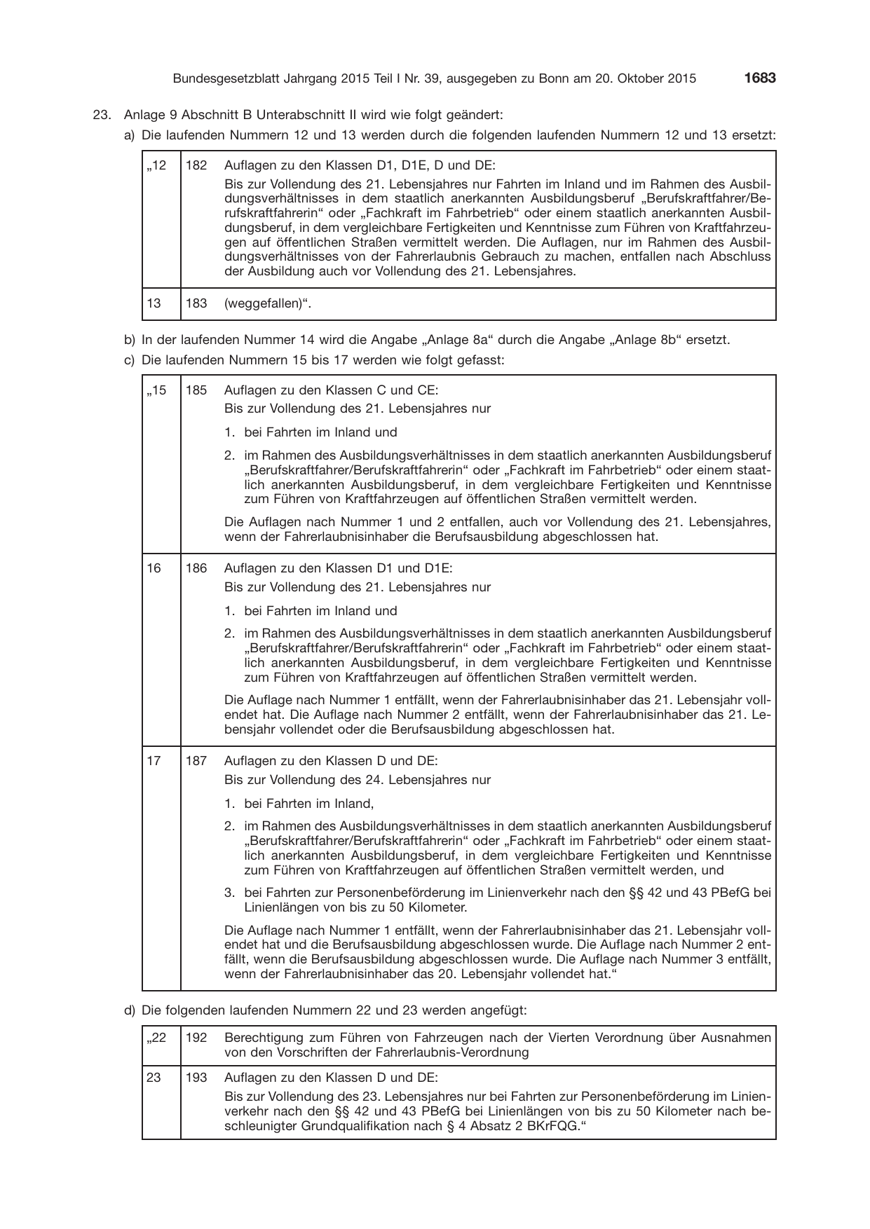 BGBl. 2015, Seite 1683 — Originalseite als Abbildung