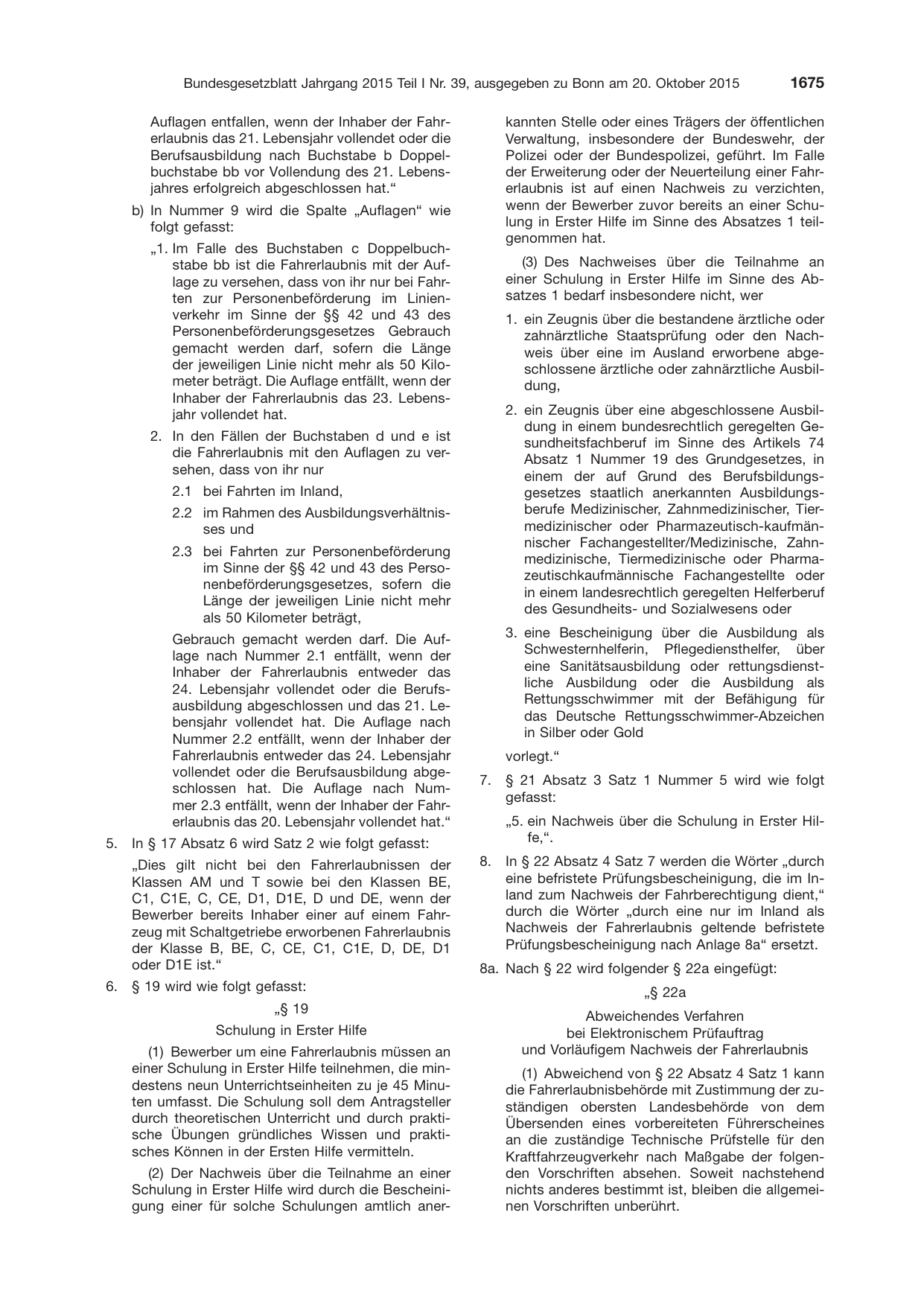 BGBl. 2015, Seite 1675 — Originalseite als Abbildung