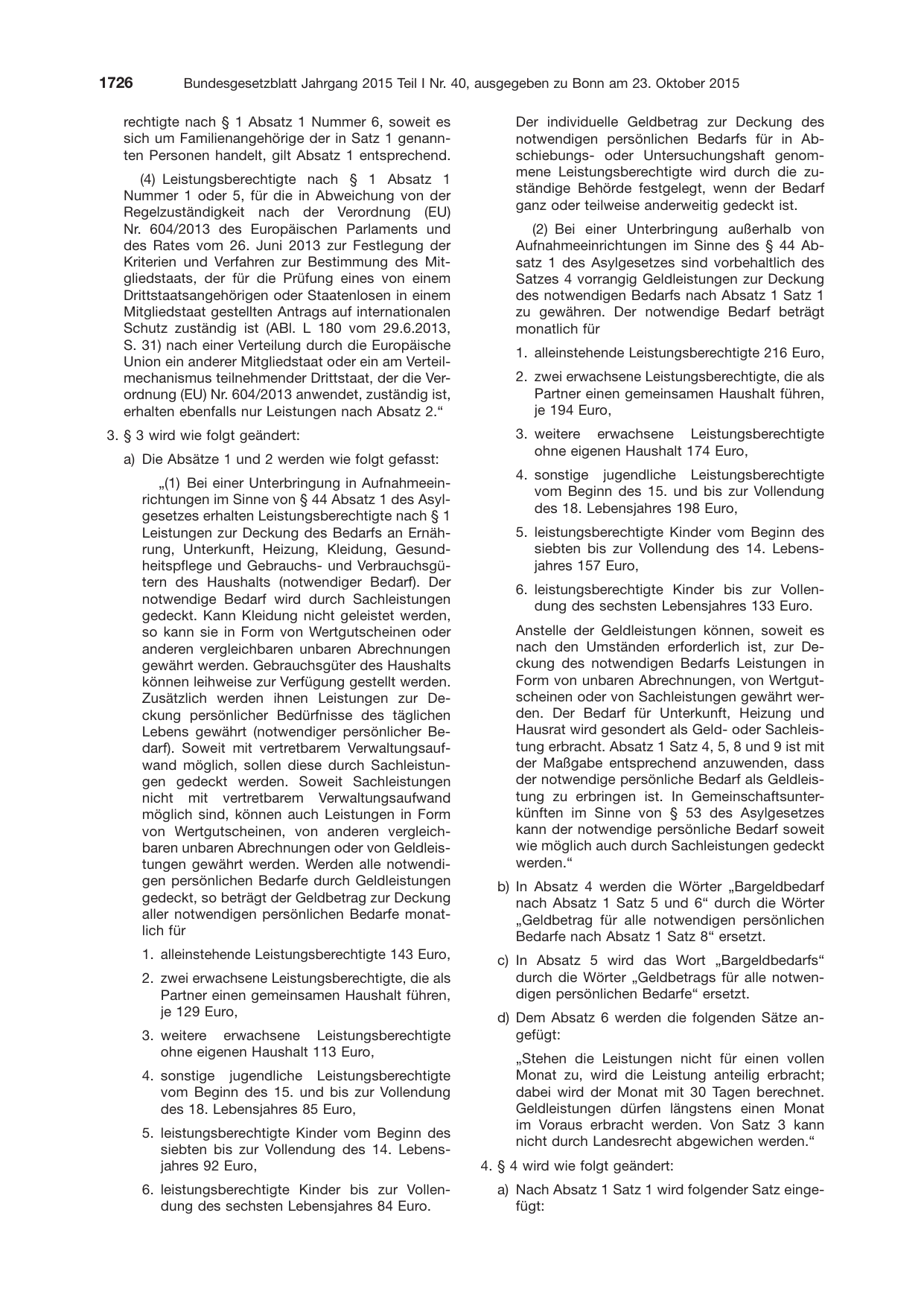 BGBl. 2015, Seite 1726 — Originalseite als Abbildung