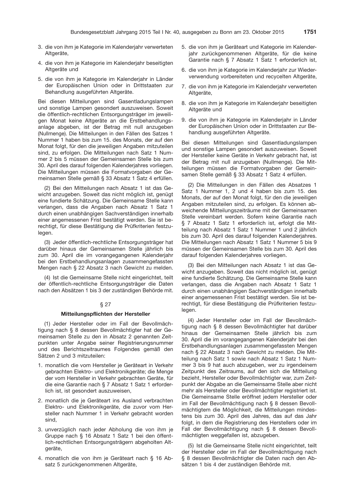 BGBl. 2015, Seite 1751 — Originalseite als Abbildung