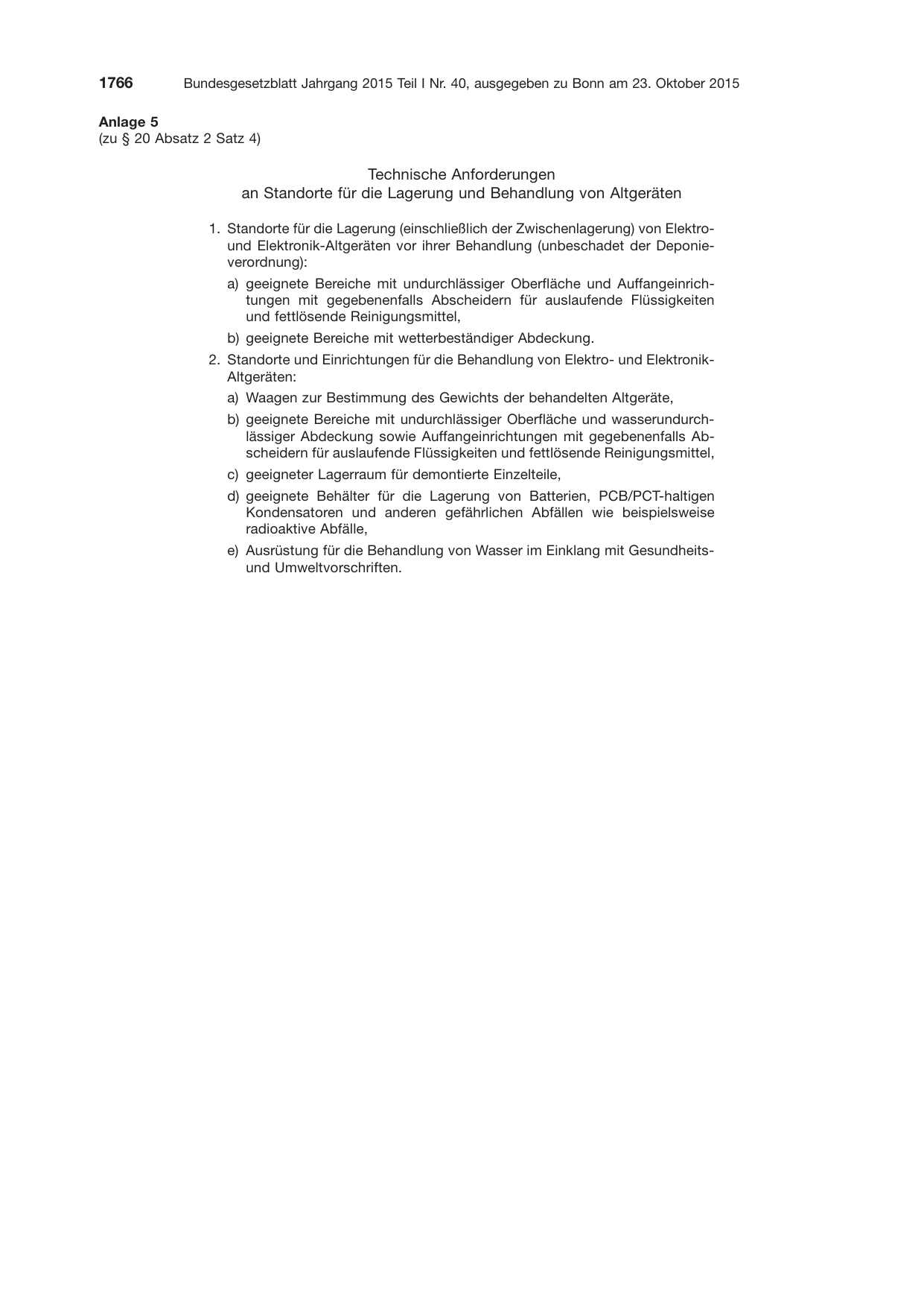 BGBl. 2015, Seite 1766 — Originalseite als Abbildung