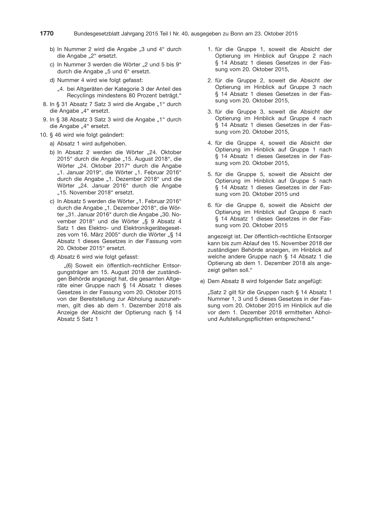 BGBl. 2015, Seite 1770 — Originalseite als Abbildung
