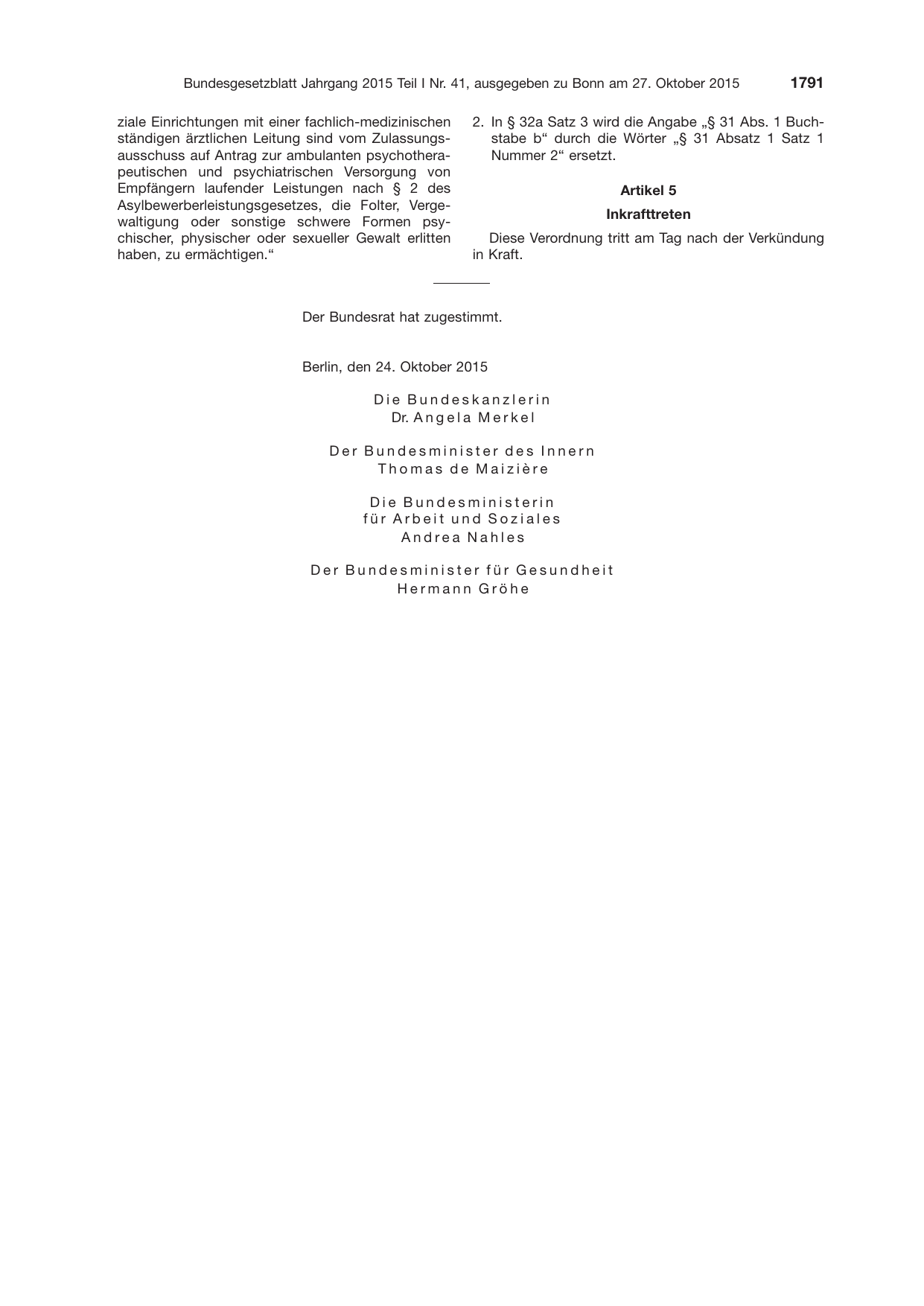 BGBl. 2015, Seite 1791 — Originalseite als Abbildung