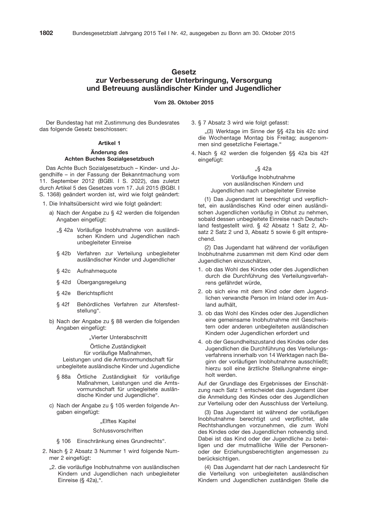 BGBl. 2015, Seite 1802 — Originalseite als Abbildung
