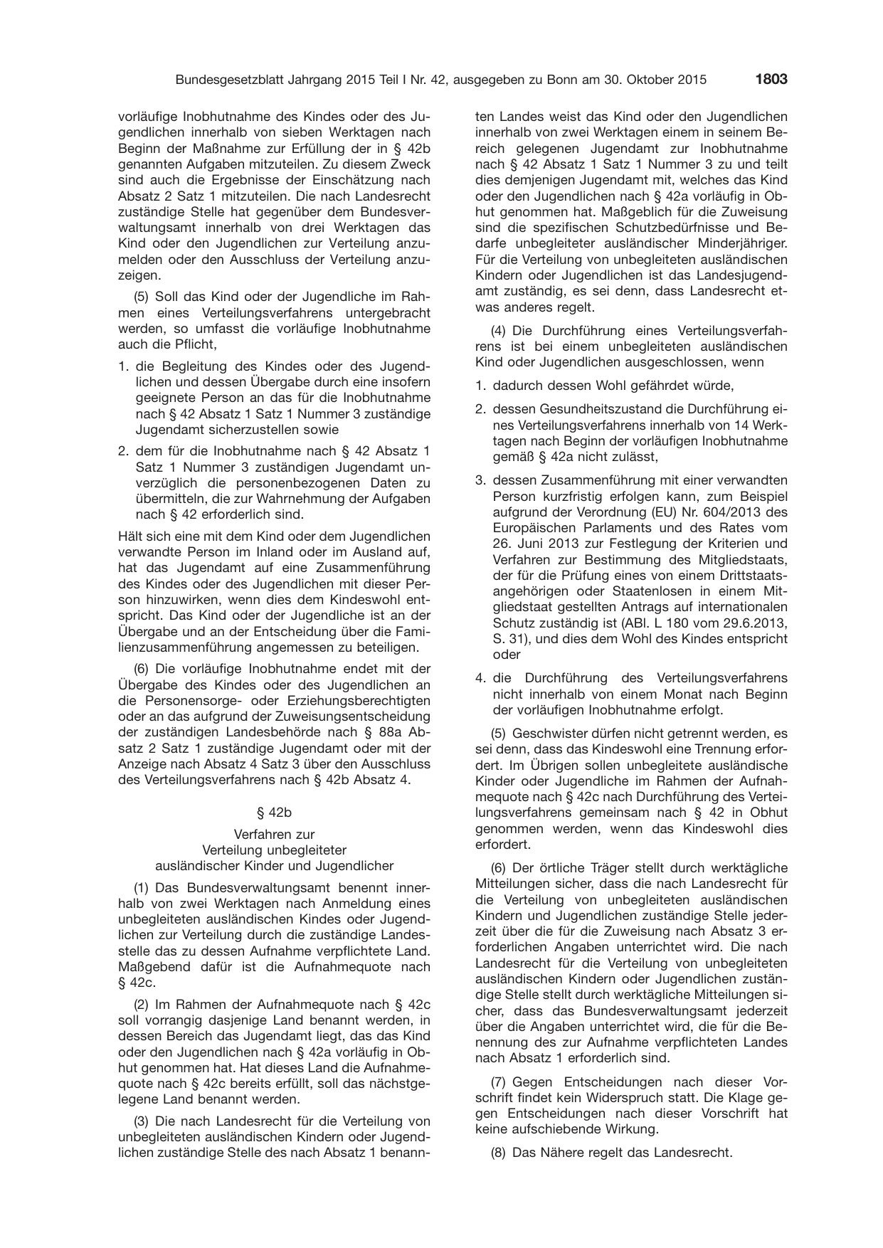 BGBl. 2015, Seite 1803 — Originalseite als Abbildung