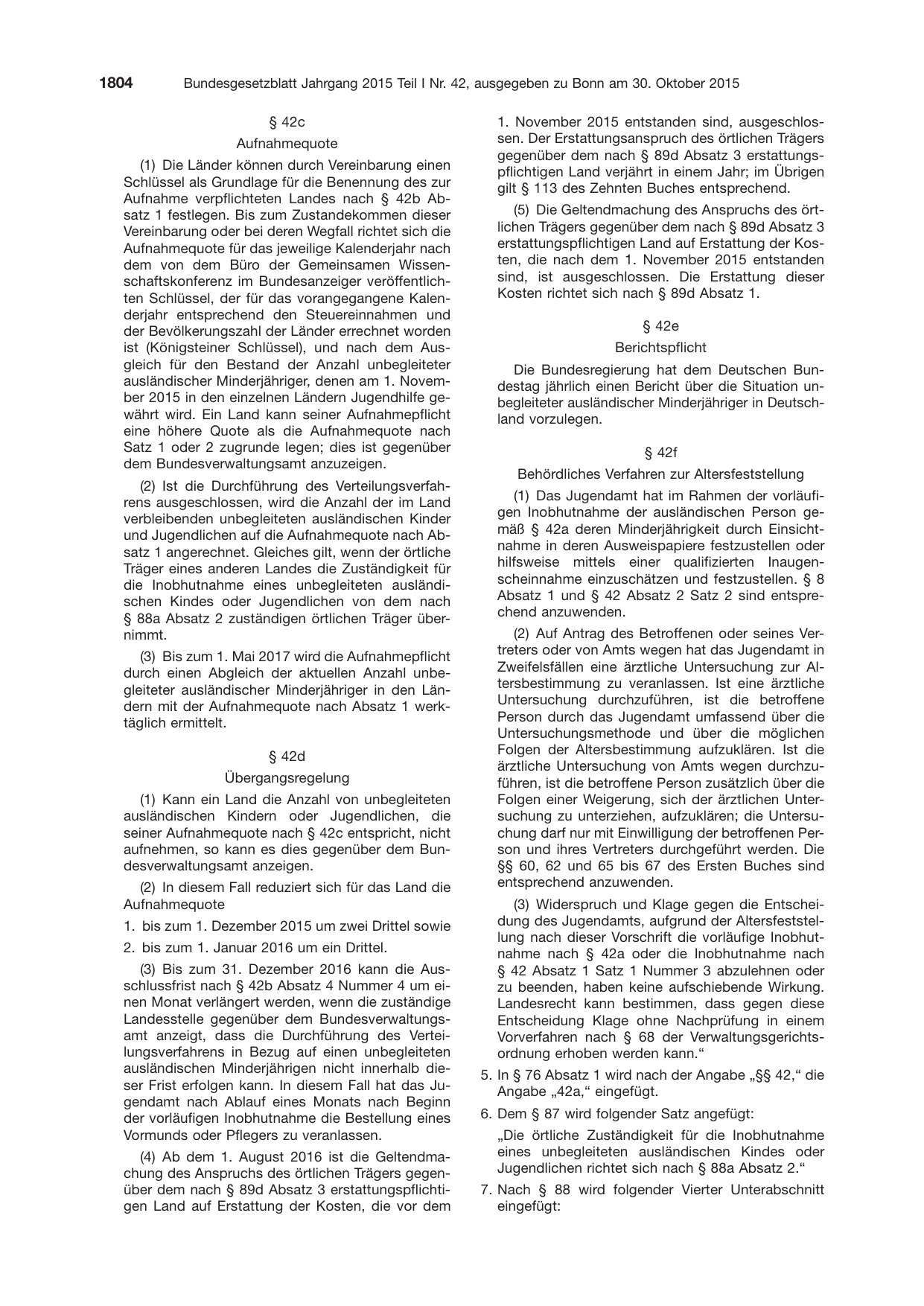 BGBl. 2015, Seite 1804 — Originalseite als Abbildung