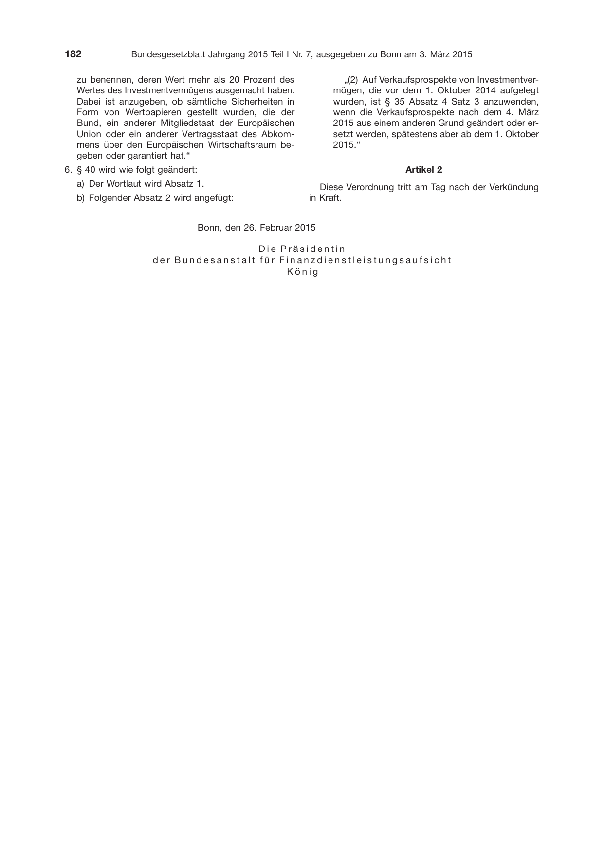BGBl. 2015, Seite 182 — Originalseite als Abbildung