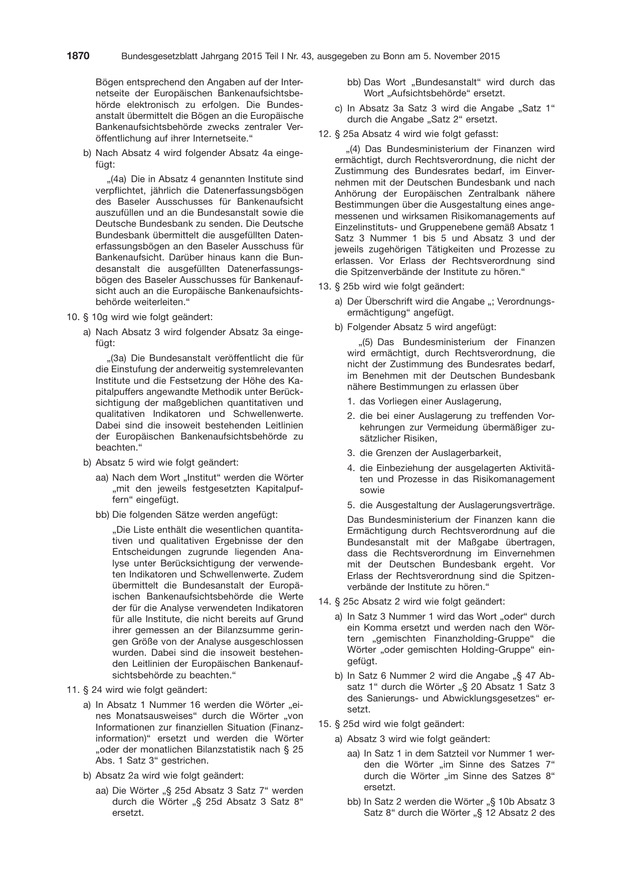 BGBl. 2015, Seite 1870 — Originalseite als Abbildung