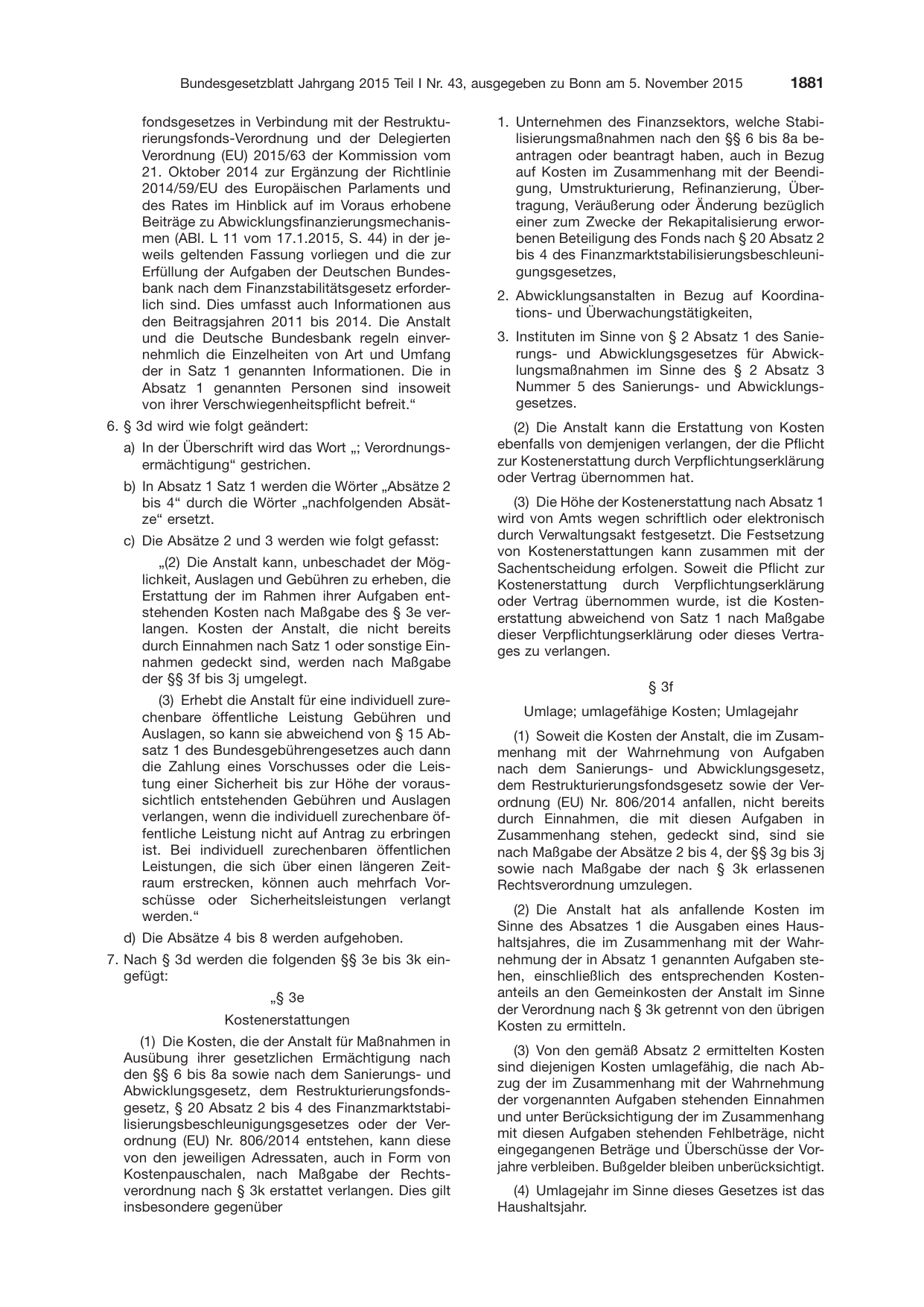 BGBl. 2015, Seite 1881 — Originalseite als Abbildung