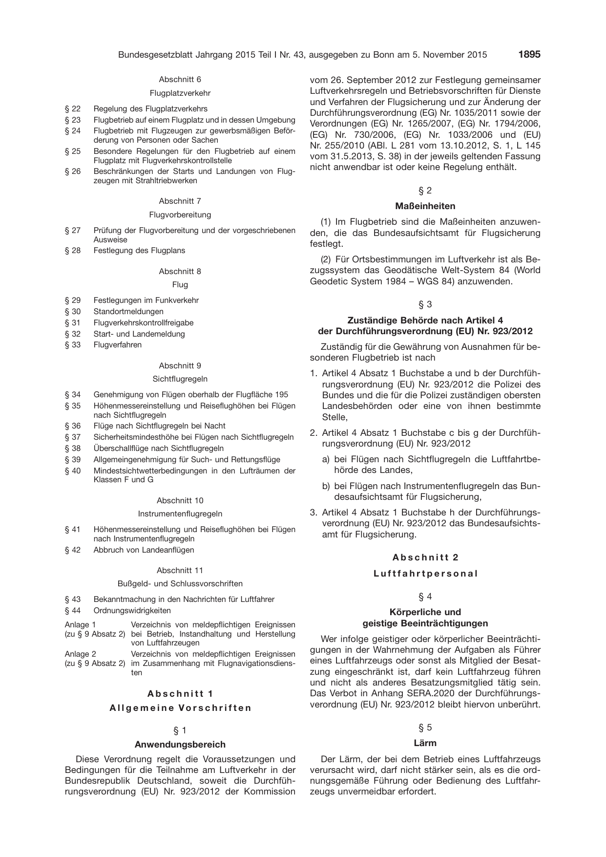 BGBl. 2015, Seite 1895 — Originalseite als Abbildung