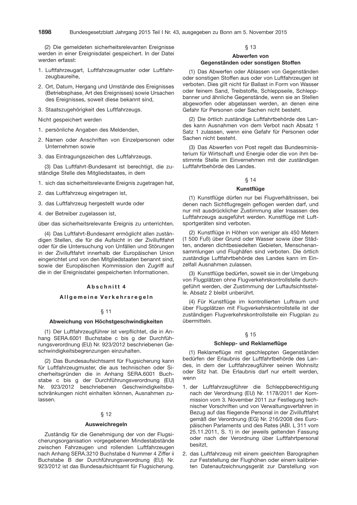 BGBl. 2015, Seite 1898 — Originalseite als Abbildung