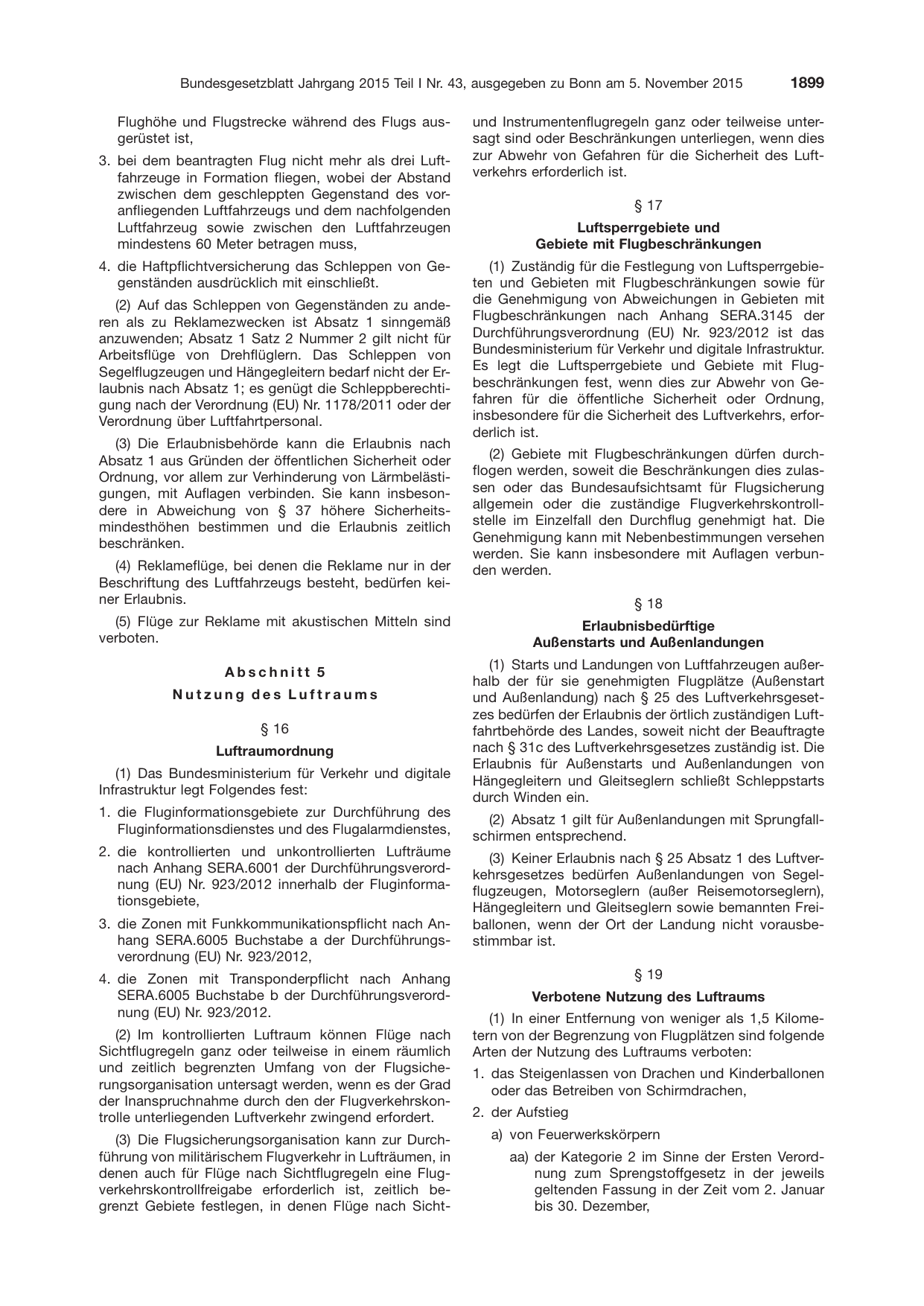 BGBl. 2015, Seite 1899 — Originalseite als Abbildung