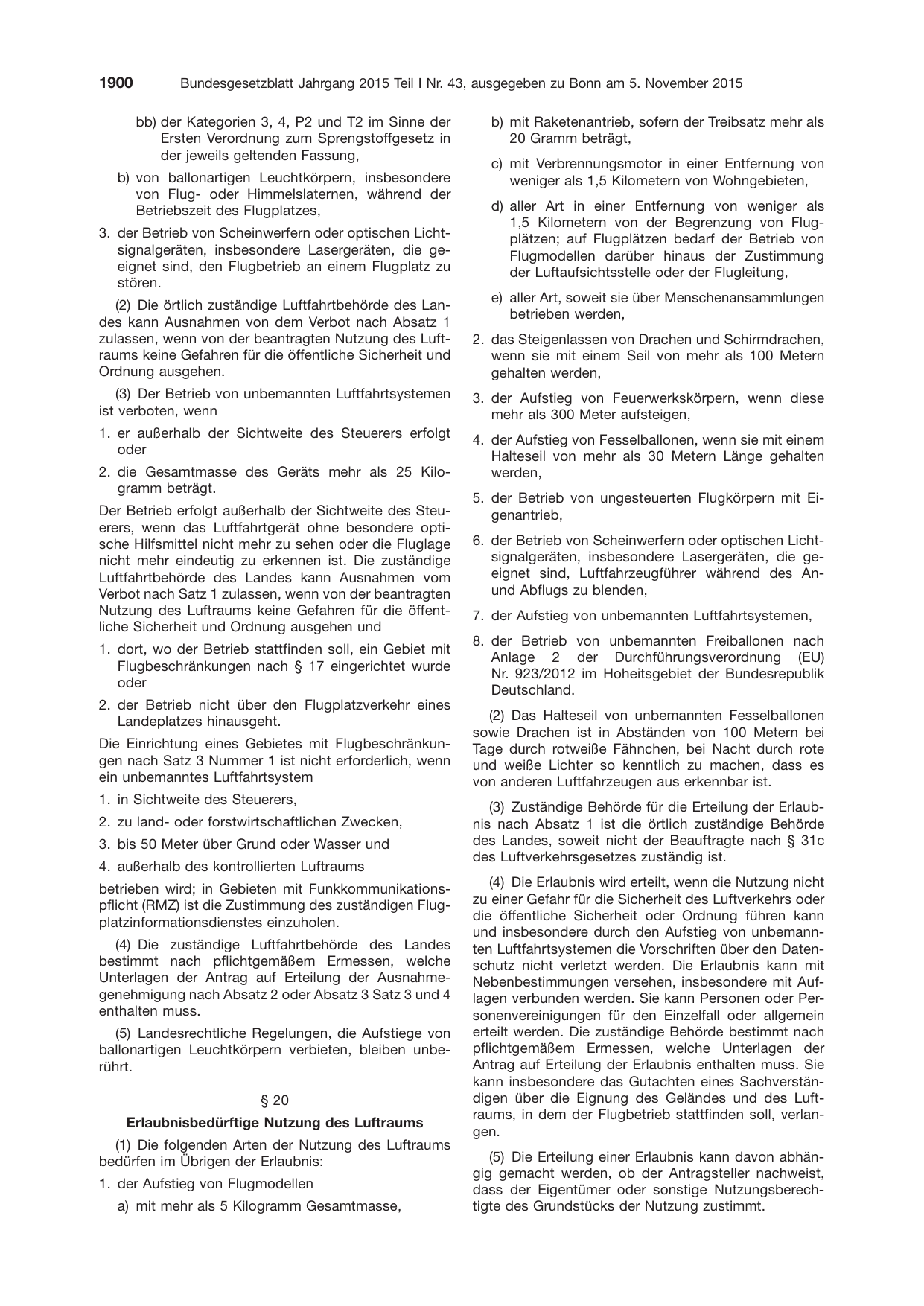 BGBl. 2015, Seite 1900 — Originalseite als Abbildung