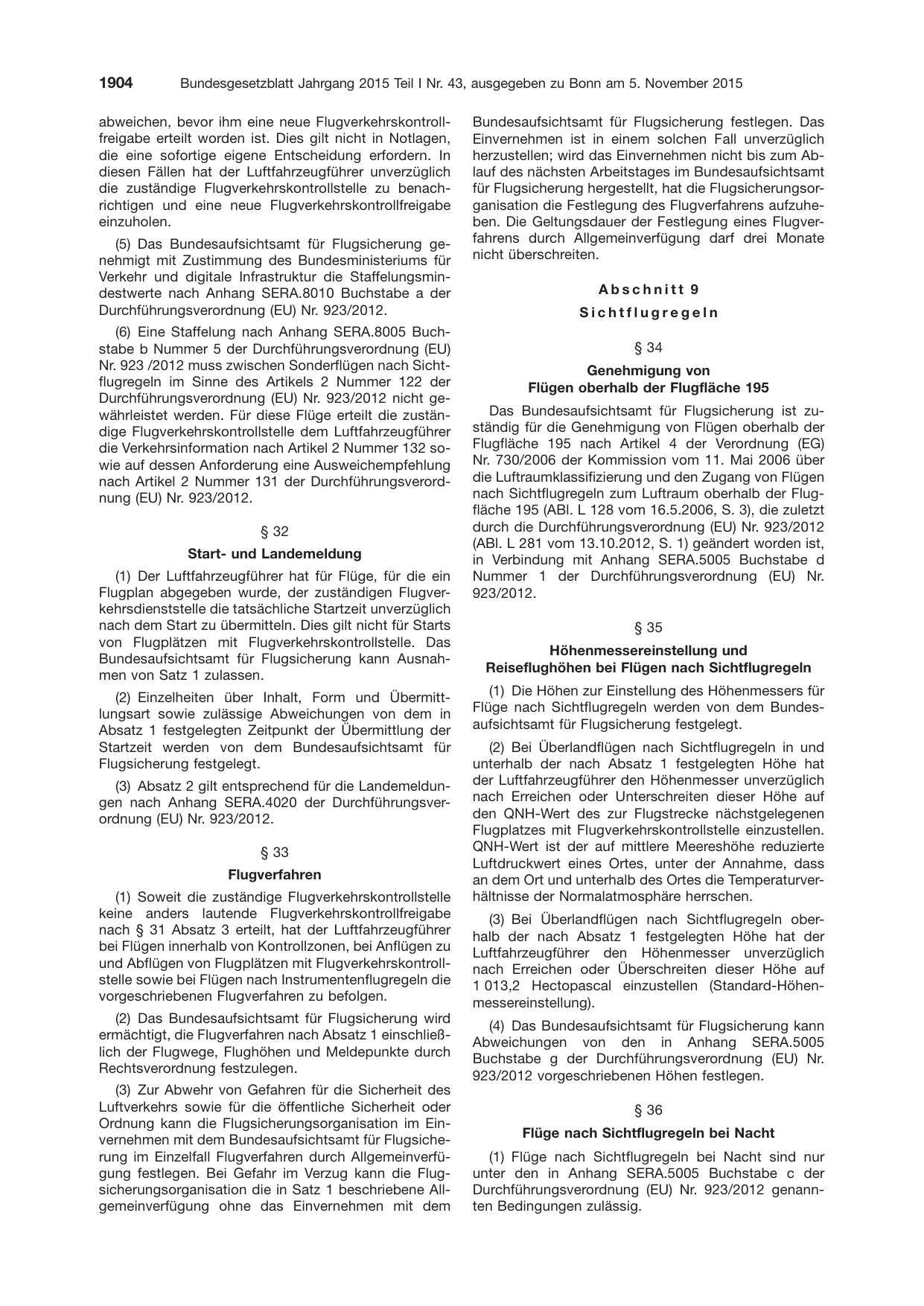 BGBl. 2015, Seite 1904 — Originalseite als Abbildung