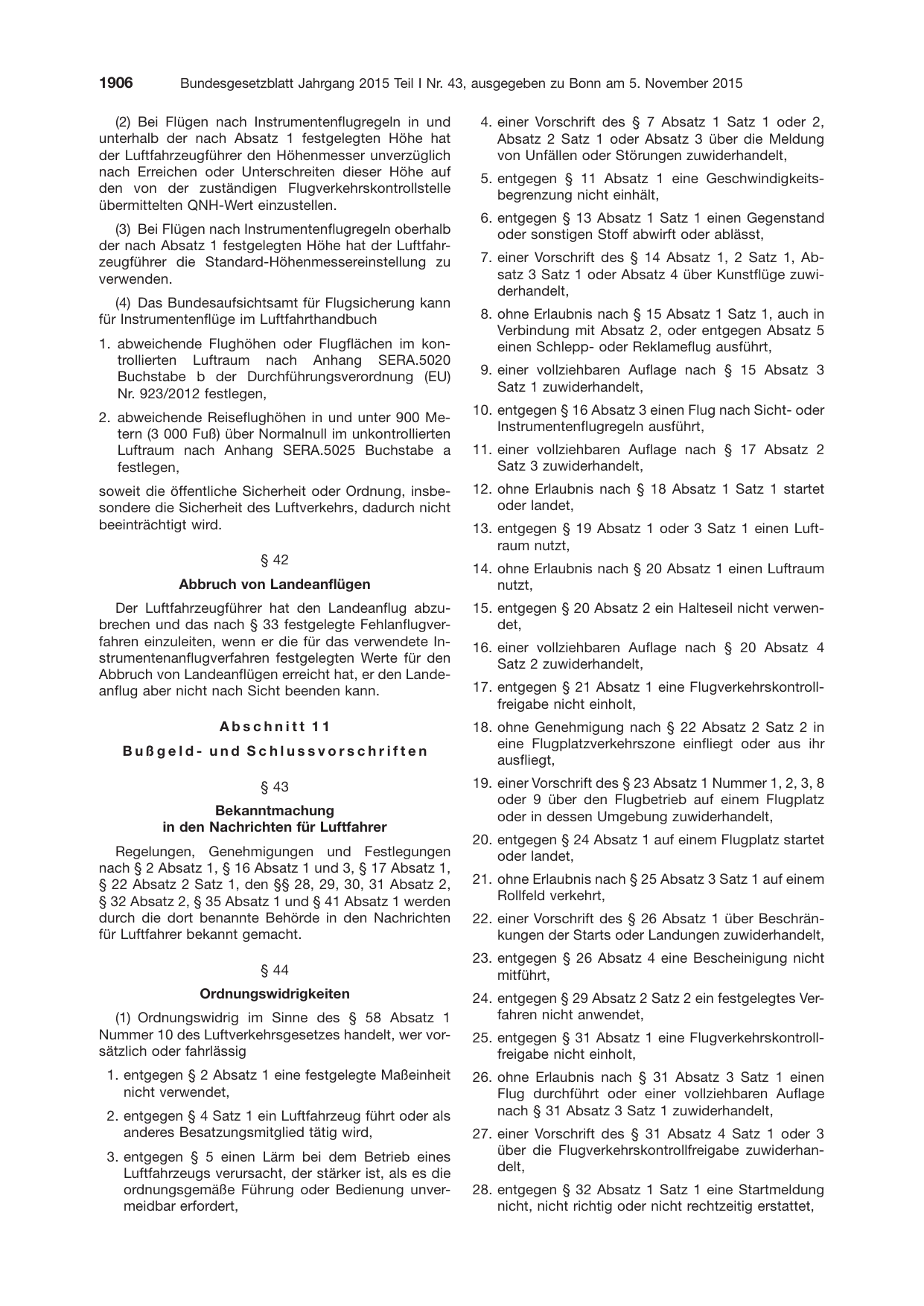 BGBl. 2015, Seite 1906 — Originalseite als Abbildung