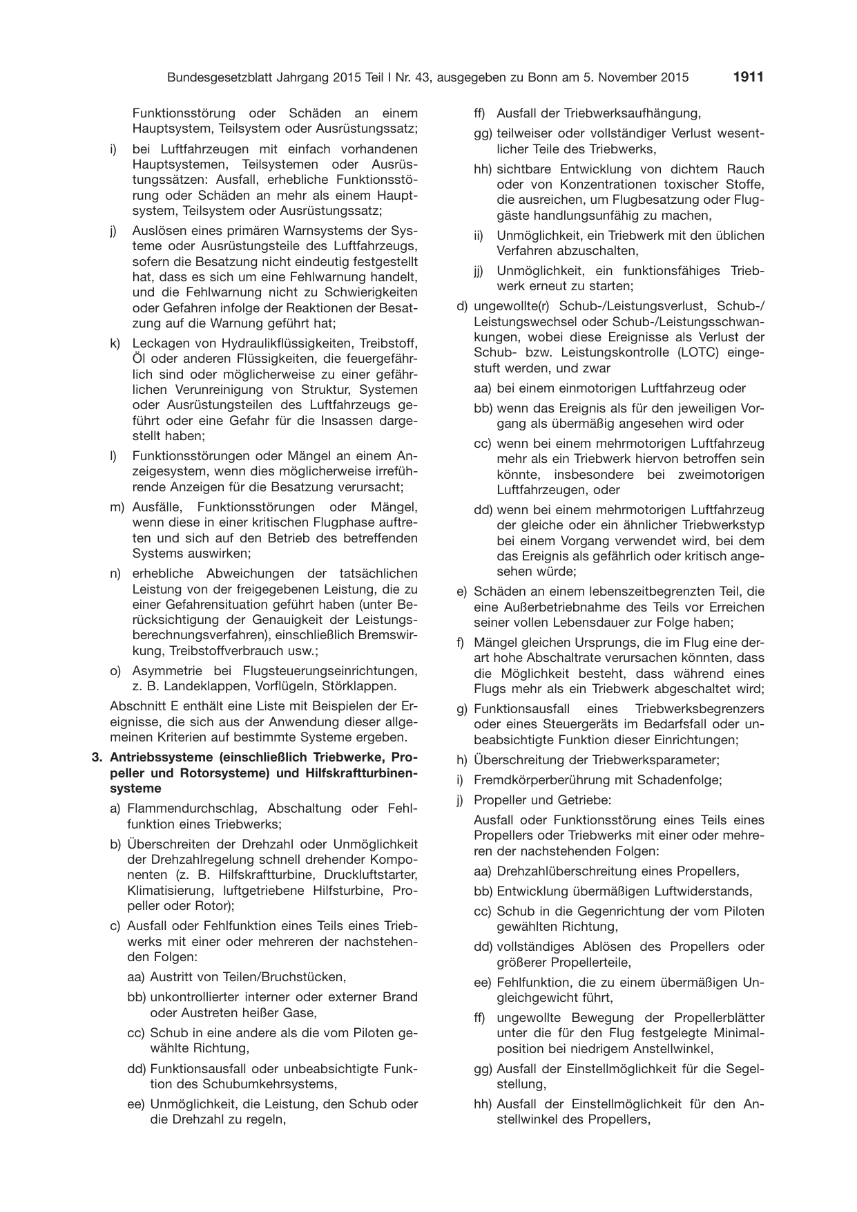 BGBl. 2015, Seite 1911 — Originalseite als Abbildung