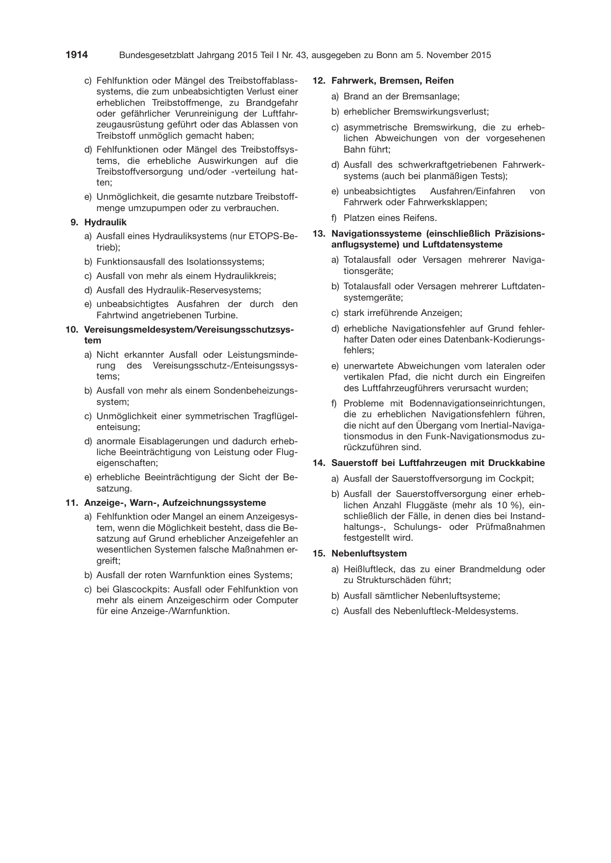BGBl. 2015, Seite 1914 — Originalseite als Abbildung