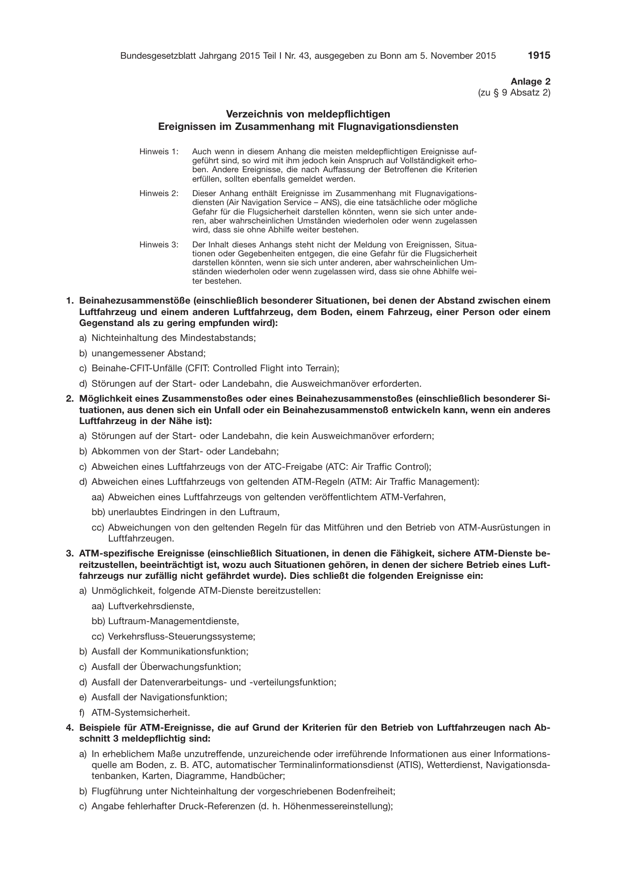 BGBl. 2015, Seite 1915 — Originalseite als Abbildung