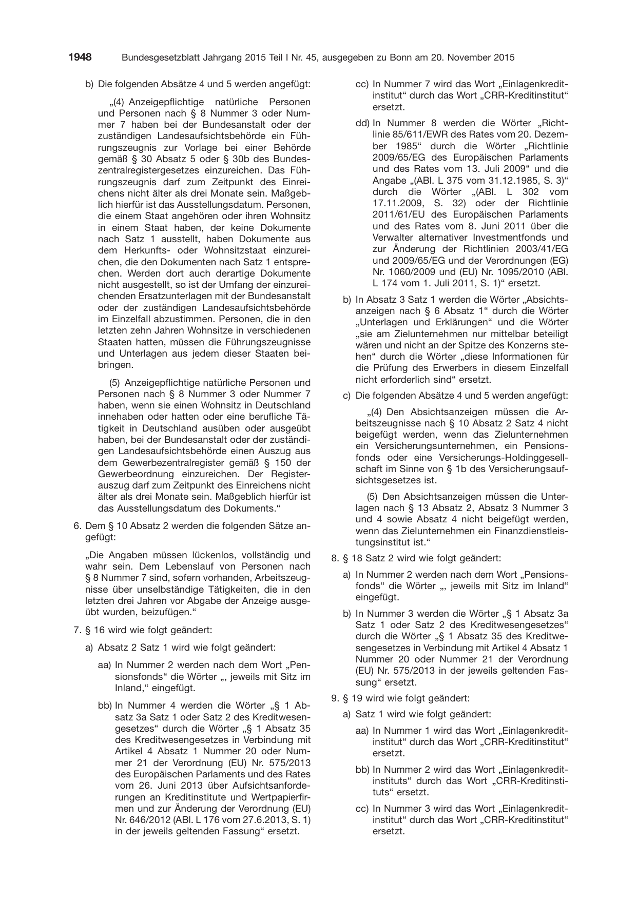 BGBl. 2015, Seite 1948 — Originalseite als Abbildung
