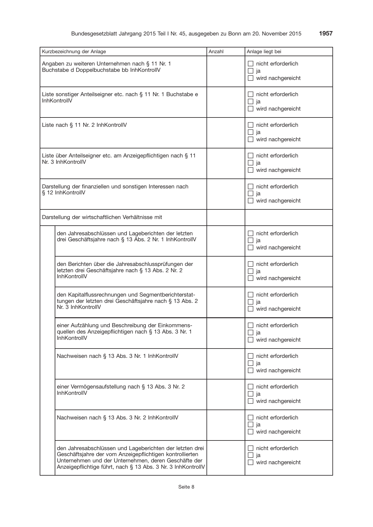 BGBl. 2015, Seite 1957 — Originalseite als Abbildung
