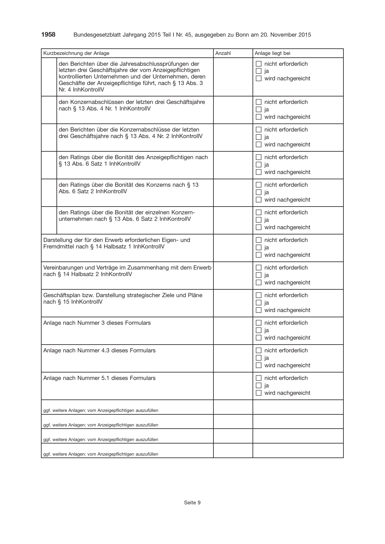 BGBl. 2015, Seite 1958 — Originalseite als Abbildung