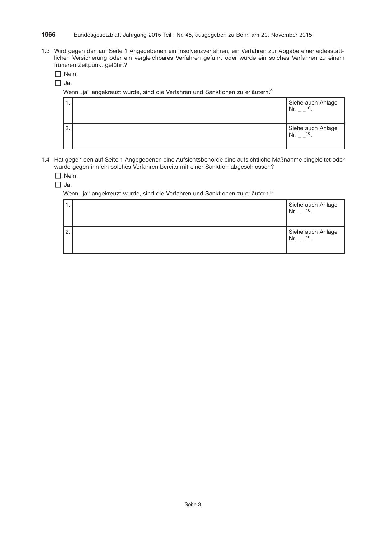 BGBl. 2015, Seite 1966 — Originalseite als Abbildung