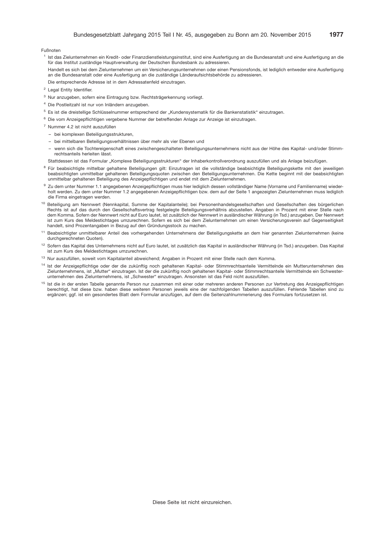 BGBl. 2015, Seite 1977 — Originalseite als Abbildung