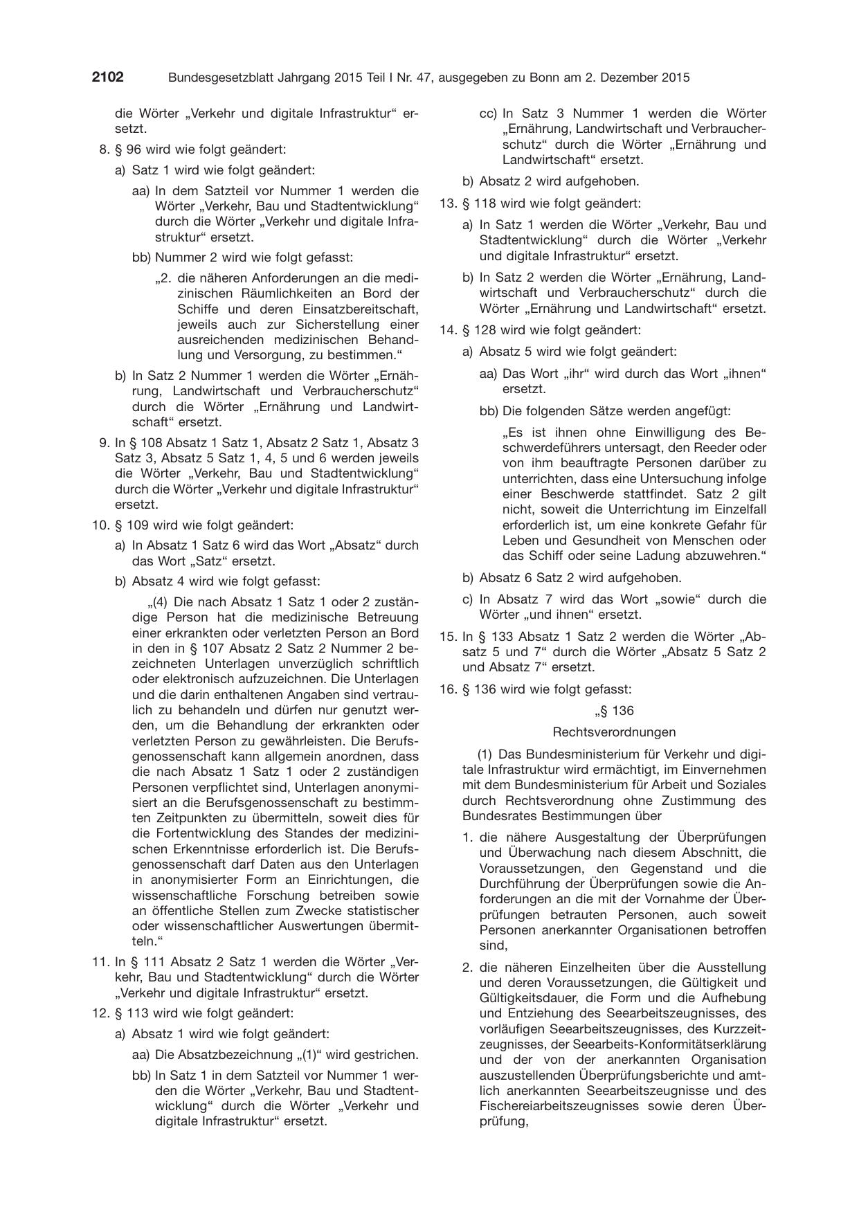 BGBl. 2015, Seite 2102 — Originalseite als Abbildung