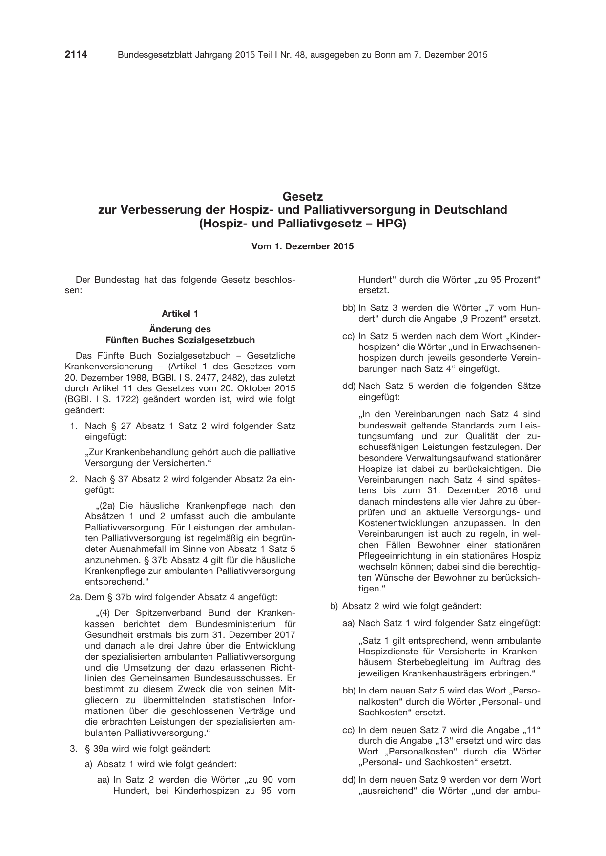 BGBl. 2015, Seite 2114 — Originalseite als Abbildung