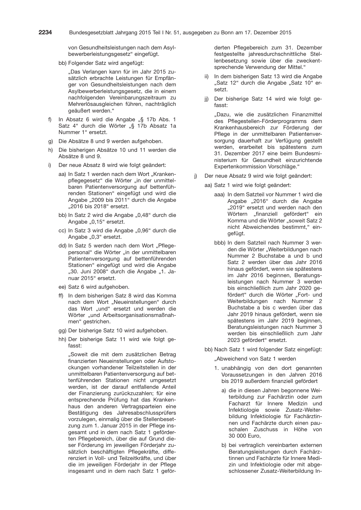 BGBl. 2015, Seite 2234 — Originalseite als Abbildung