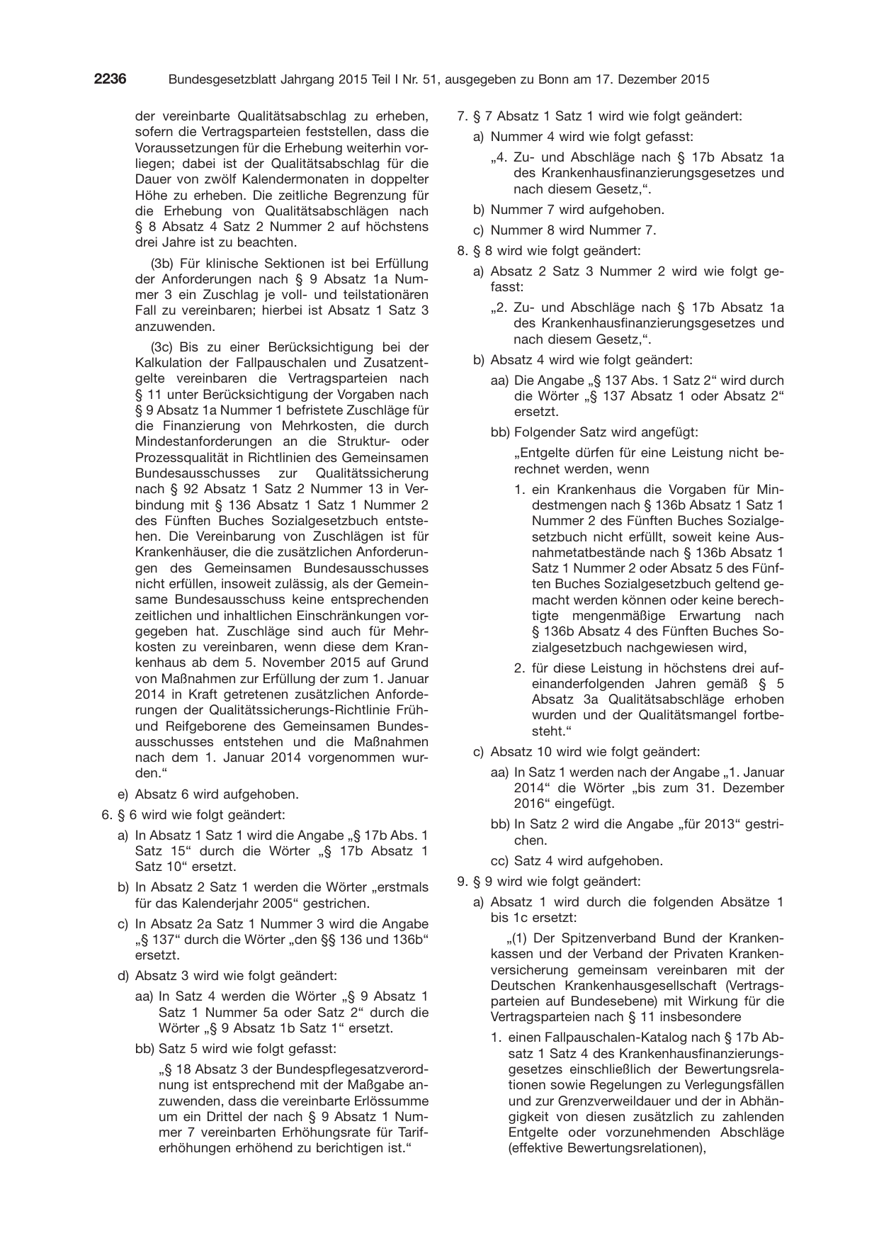 BGBl. 2015, Seite 2236 — Originalseite als Abbildung
