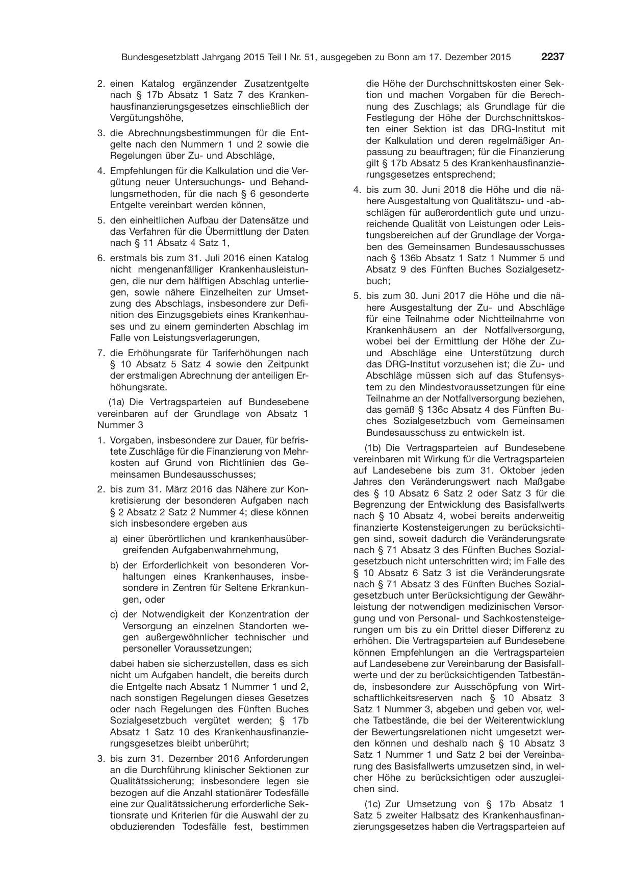 BGBl. 2015, Seite 2237 — Originalseite als Abbildung