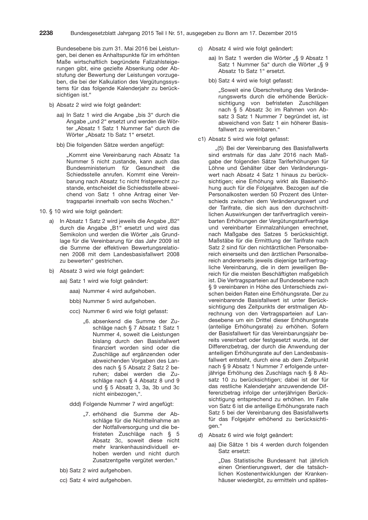 BGBl. 2015, Seite 2238 — Originalseite als Abbildung