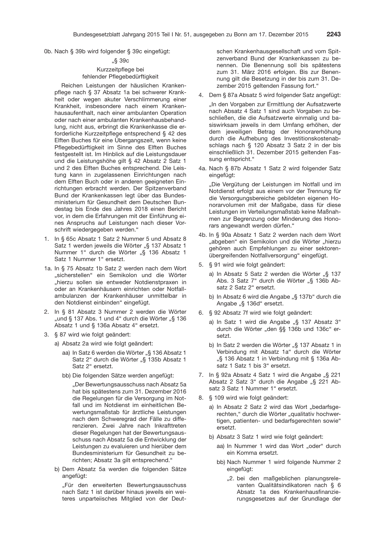BGBl. 2015, Seite 2243 — Originalseite als Abbildung