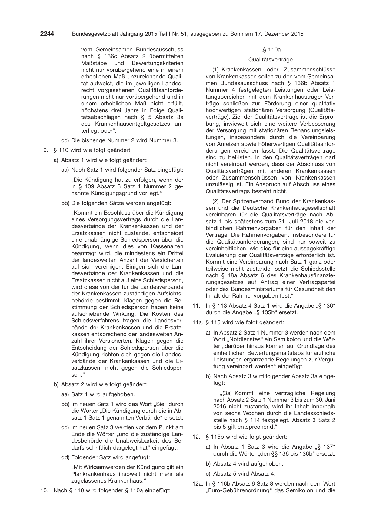 BGBl. 2015, Seite 2244 — Originalseite als Abbildung