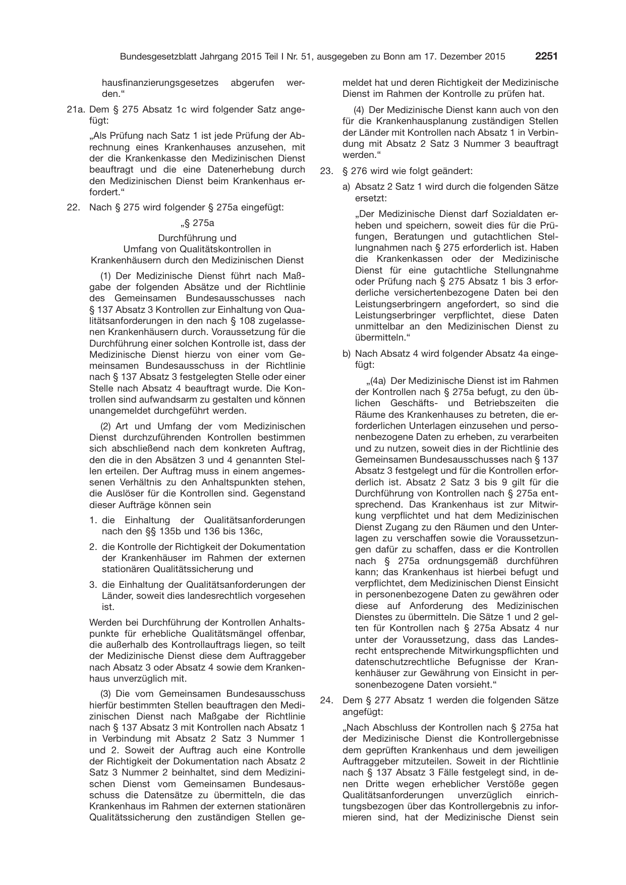 BGBl. 2015, Seite 2251 — Originalseite als Abbildung
