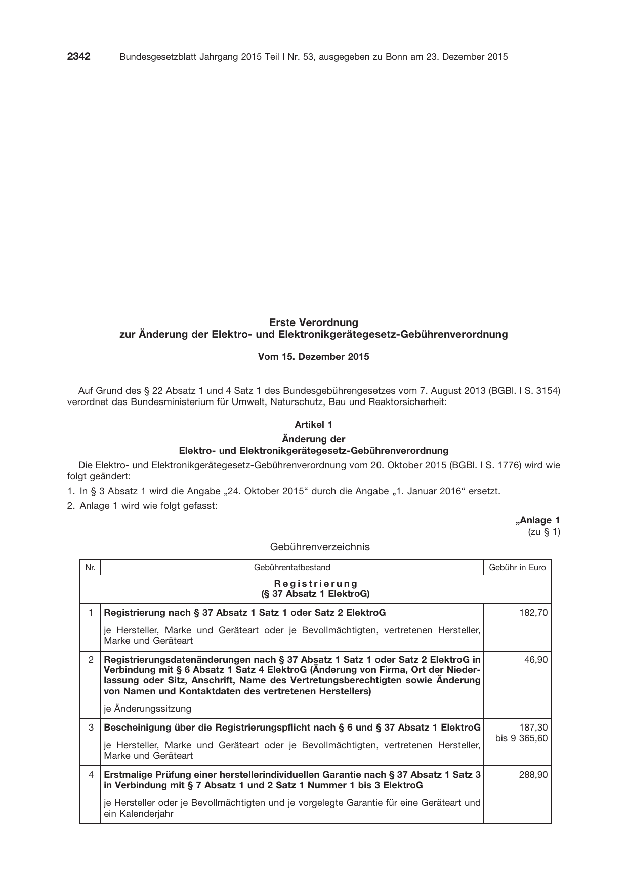 BGBl. 2015, Seite 2342 — Originalseite als Abbildung