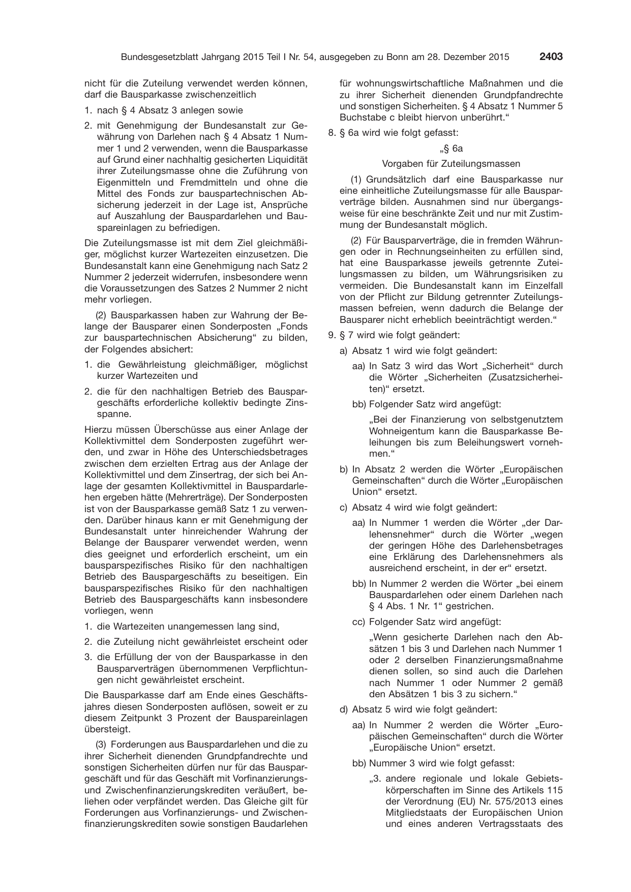 BGBl. 2015, Seite 2403 — Originalseite als Abbildung