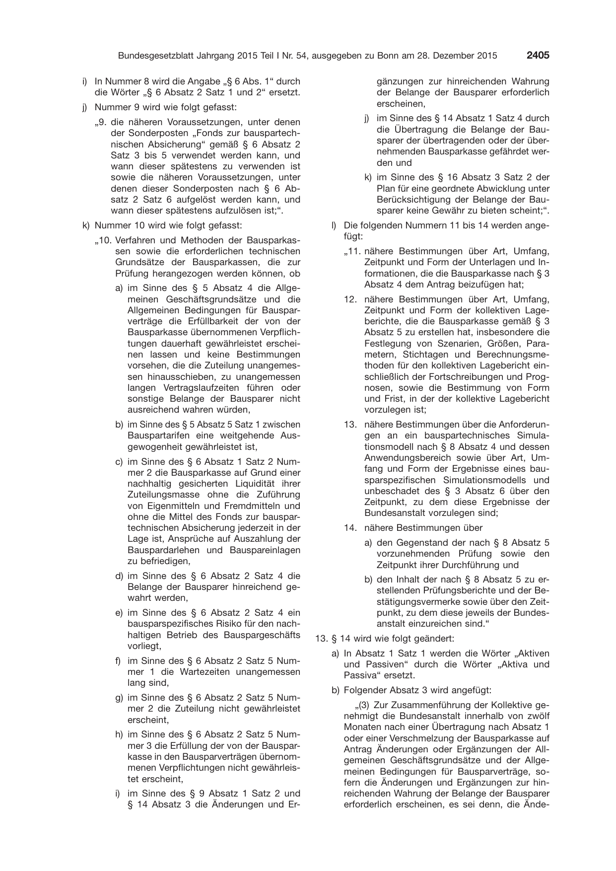 BGBl. 2015, Seite 2405 — Originalseite als Abbildung