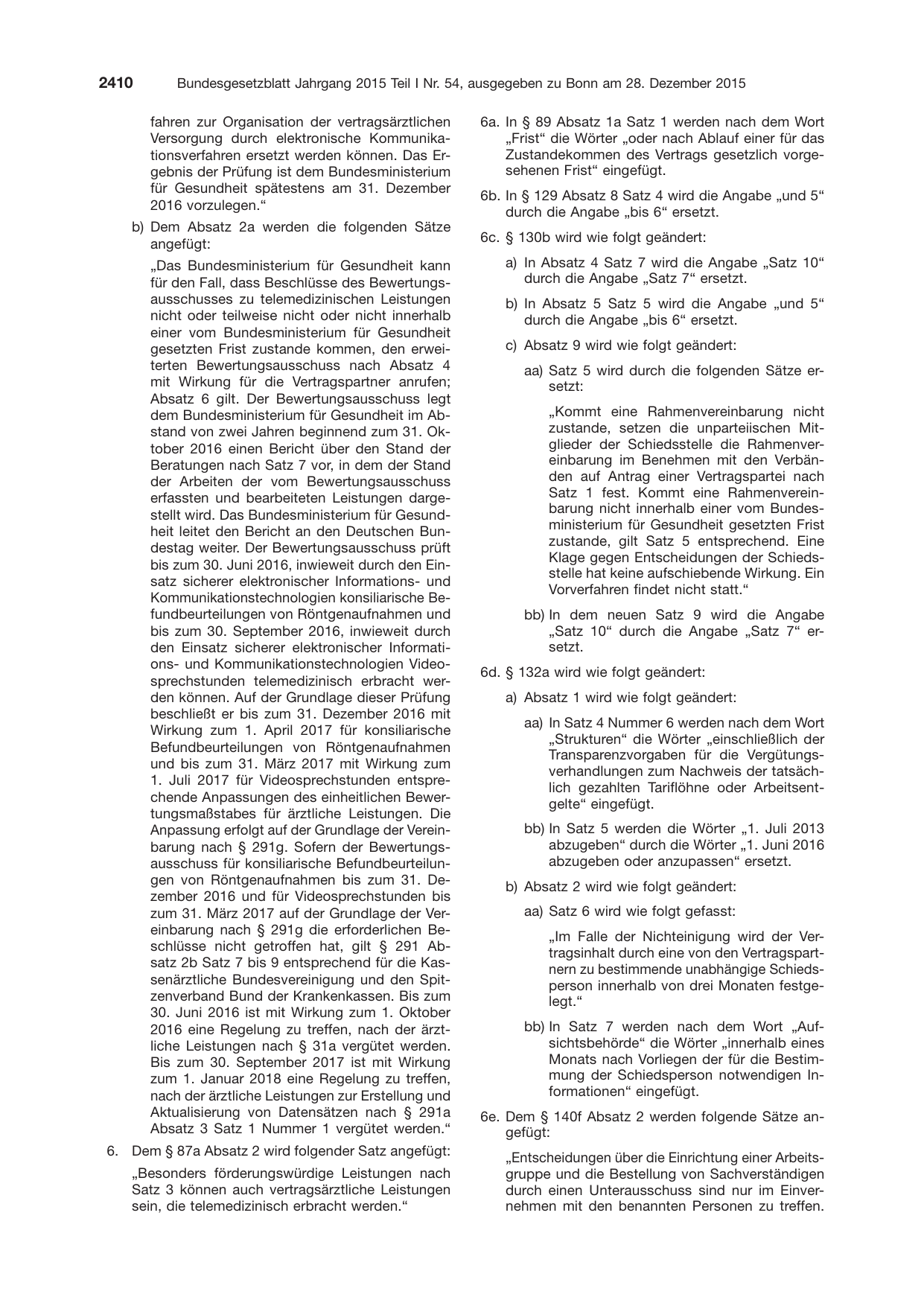 BGBl. 2015, Seite 2410 — Originalseite als Abbildung