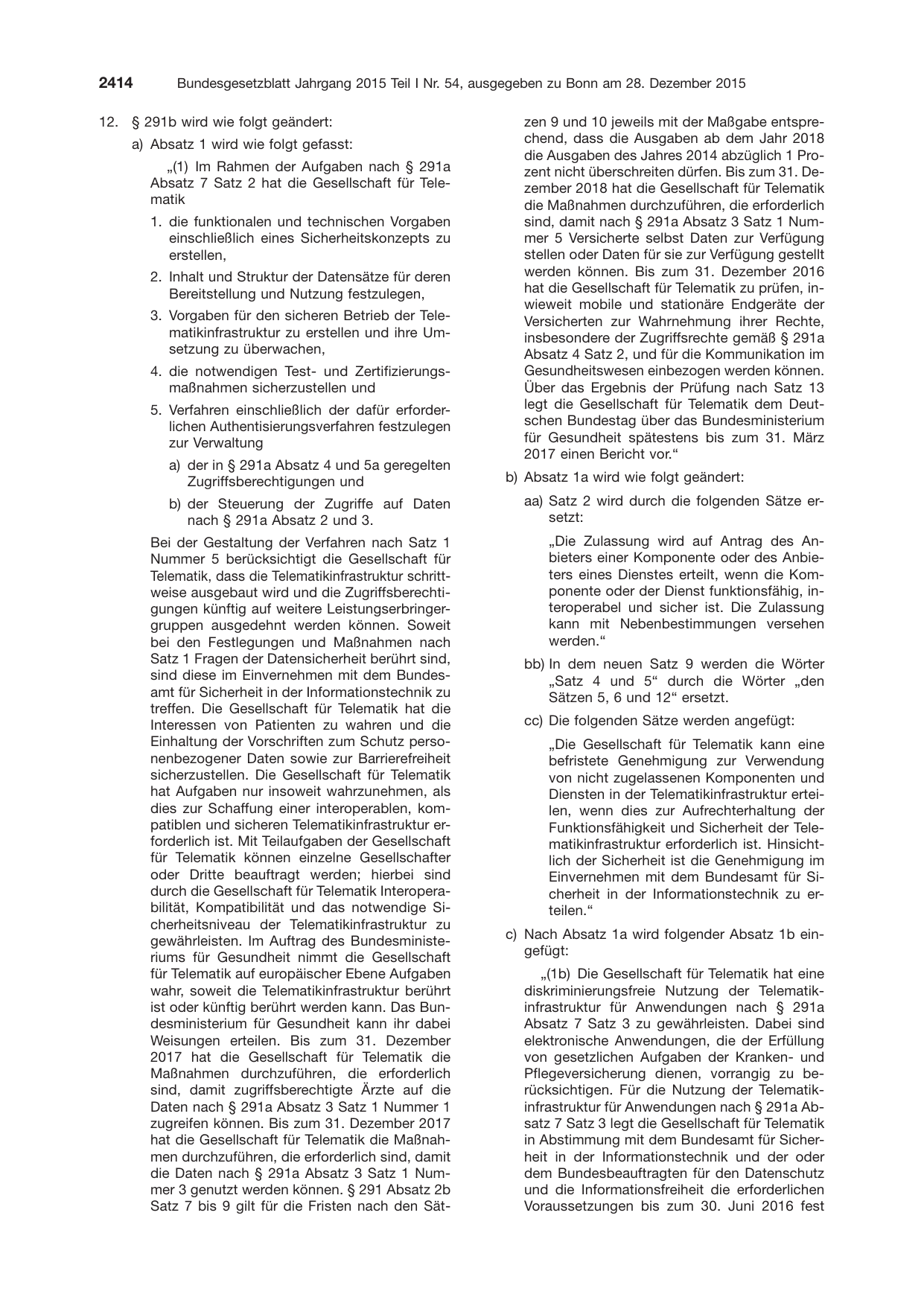 BGBl. 2015, Seite 2414 — Originalseite als Abbildung