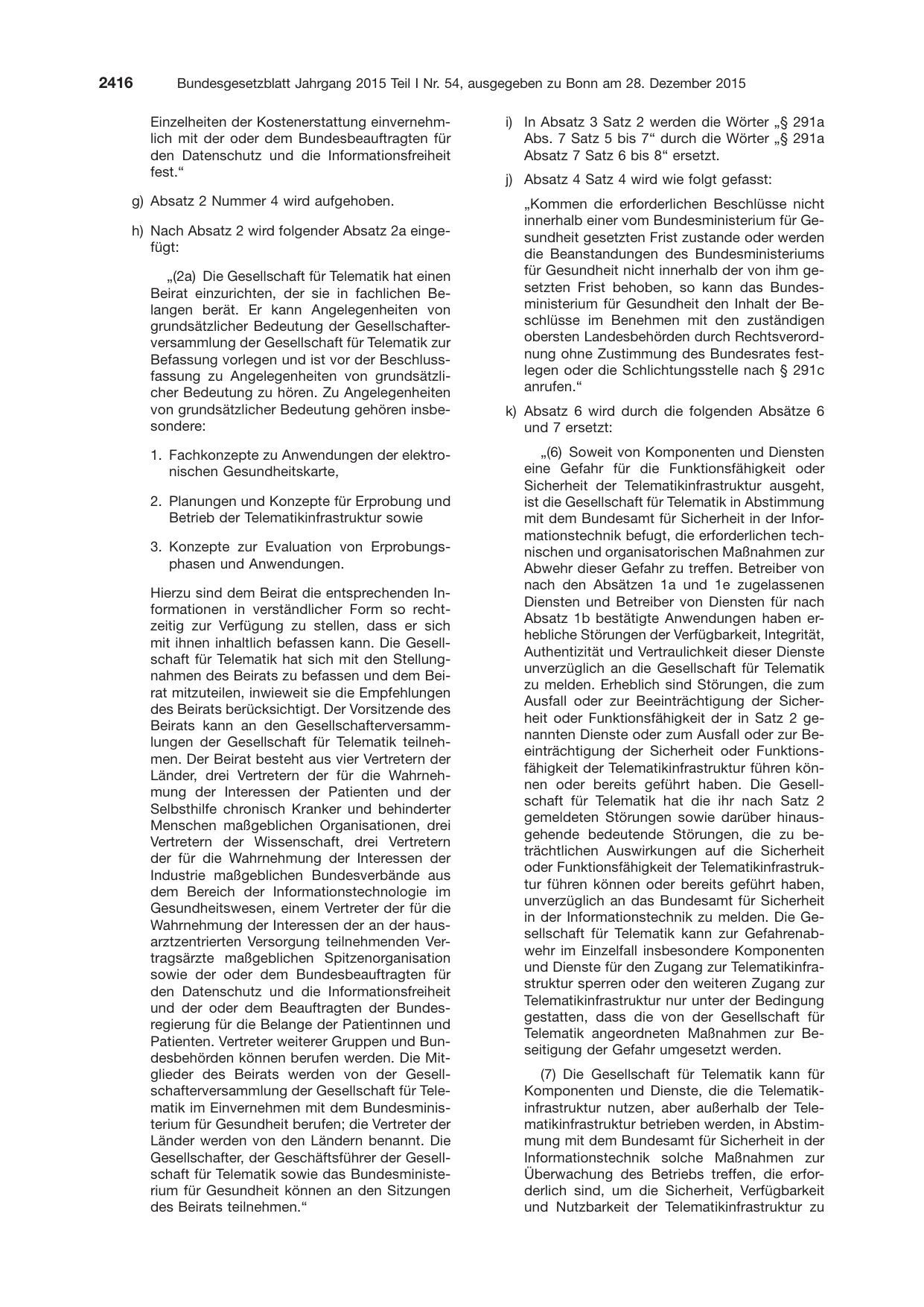 BGBl. 2015, Seite 2416 — Originalseite als Abbildung