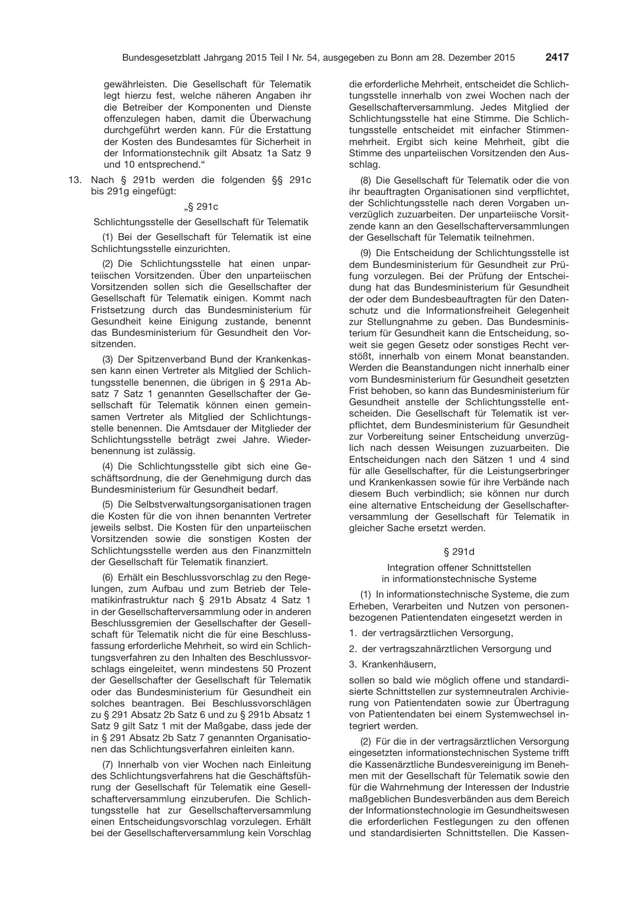 BGBl. 2015, Seite 2417 — Originalseite als Abbildung