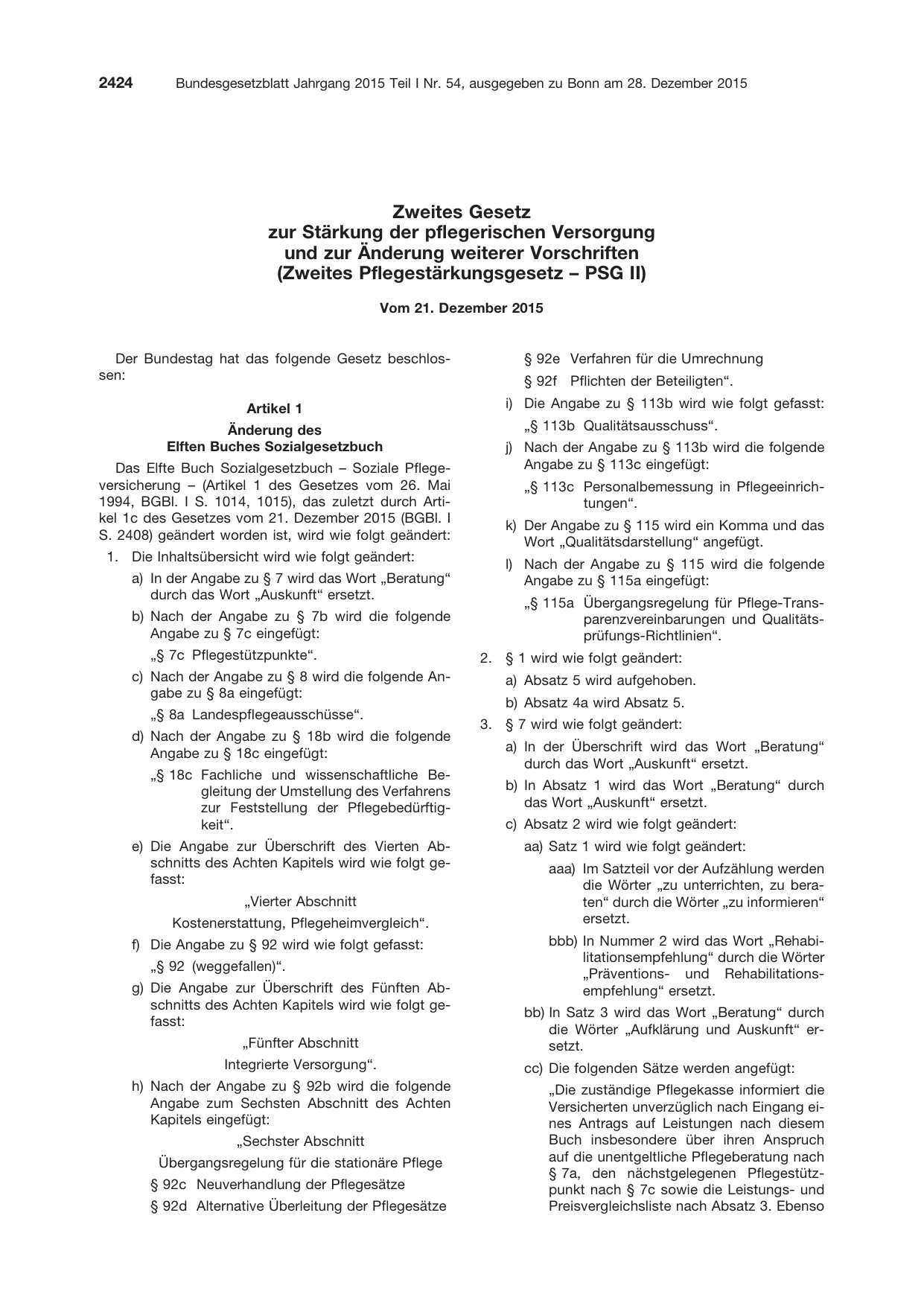 BGBl. 2015, Seite 2424 — Originalseite als Abbildung