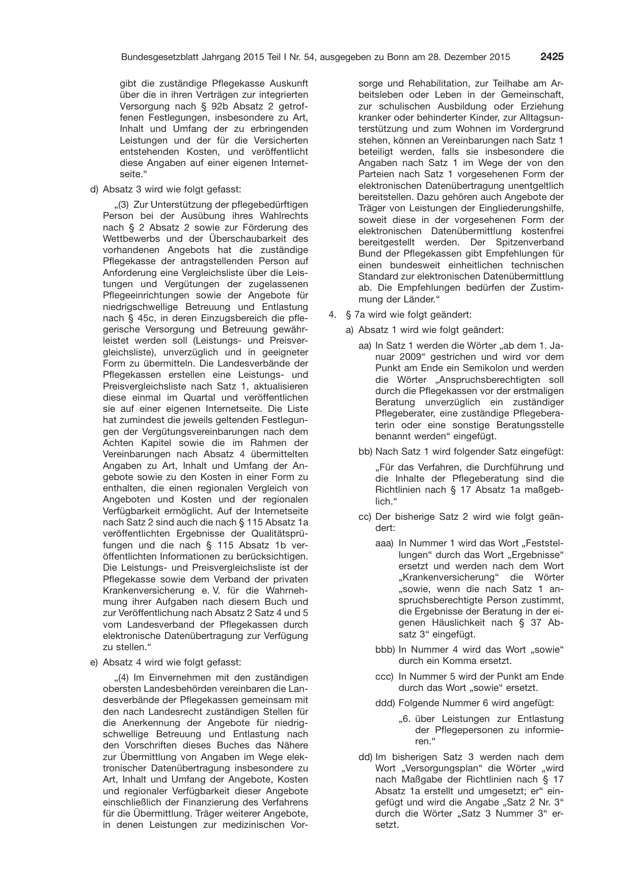 BGBl. 2015, Seite 2425 — Originalseite als Abbildung